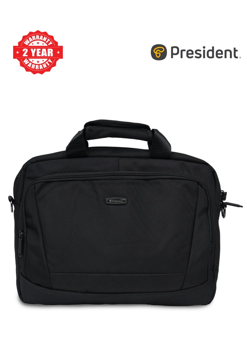 PRESIDENT 15-inch Laptop Case, Premium Lightweight Laptop/Tablet Sleeve with Accessible Front Pocket, Water-Resistance and Secure Zippers Compatible ( BLACK ) 21527 - Image 1