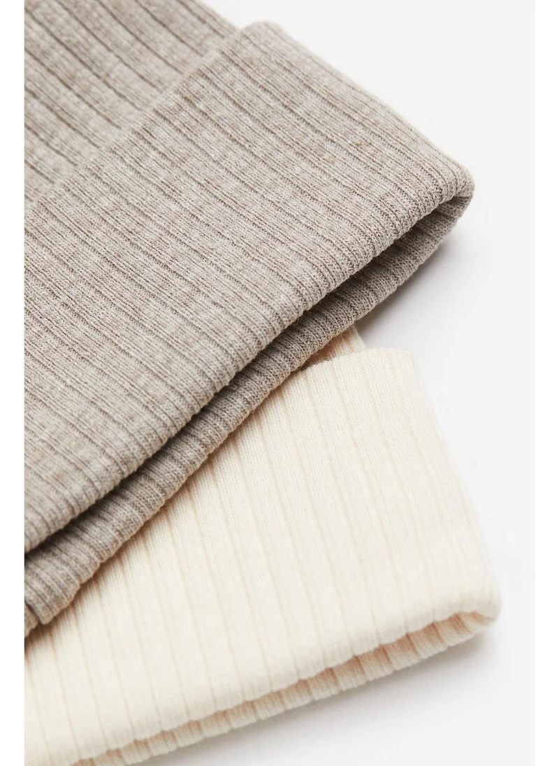 اتش اند ام 2-pack ribbed ear-detail beanies