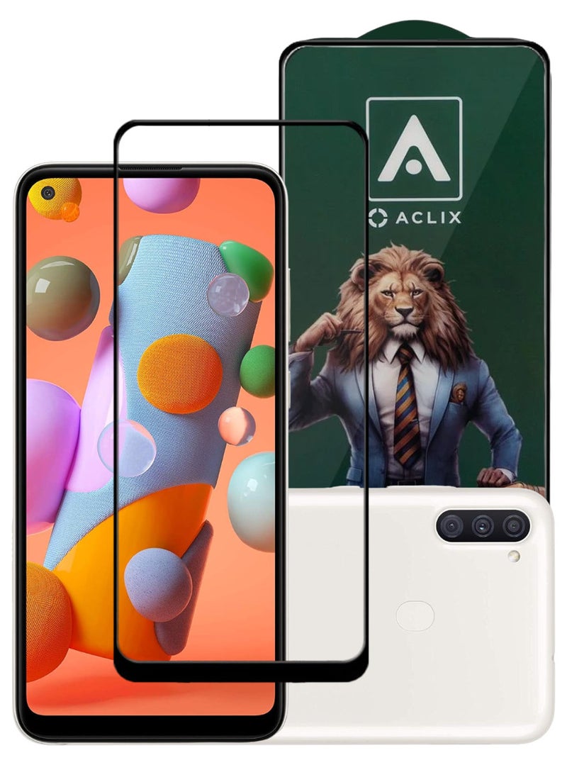 ACLIX Antistatic ESD Dustproof Premium Quality High Definition Tempered Glass Screen Protector Designed For Samsung Galaxy A11 - Image 1