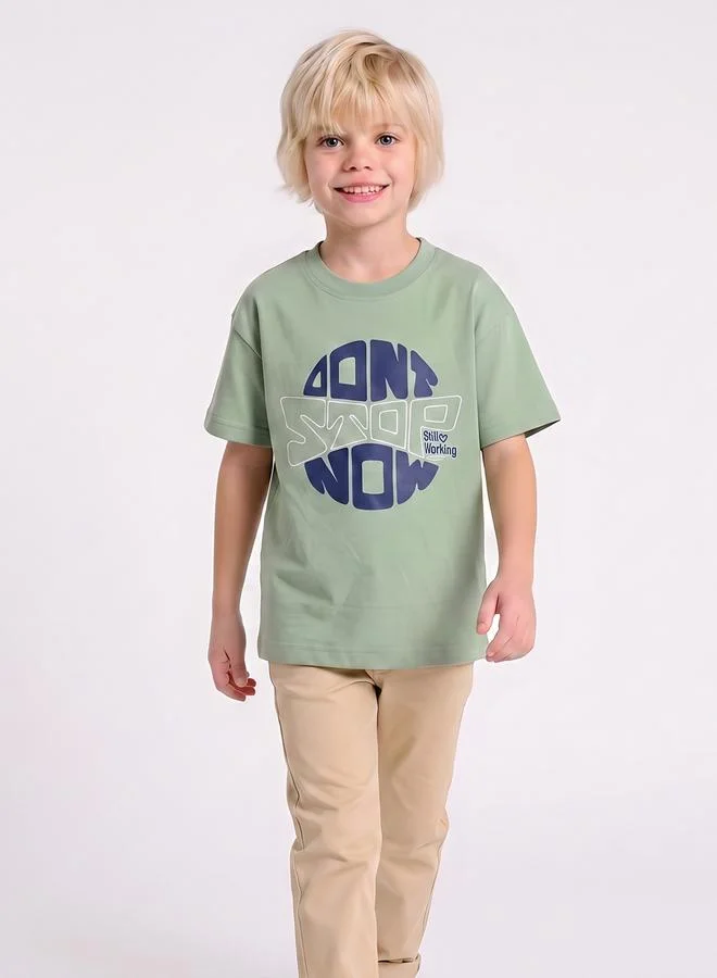 Take Two  Boys Oversized Graphic T-Shirt By Juniorloom for Men | Best Price UAE