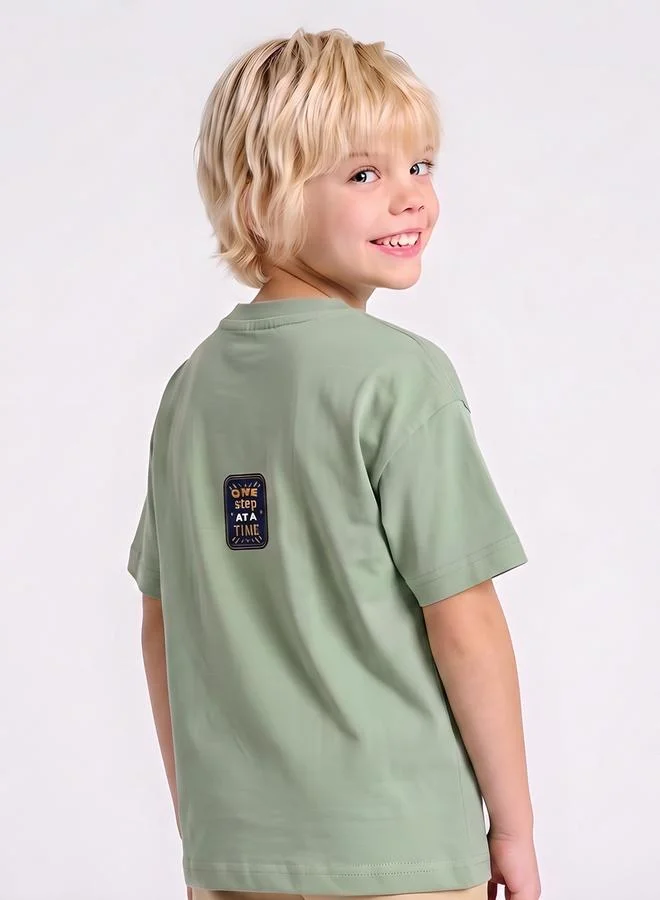 Take Two  Boys Oversized Graphic T-Shirt By Juniorloom for Men | Best Price UAE