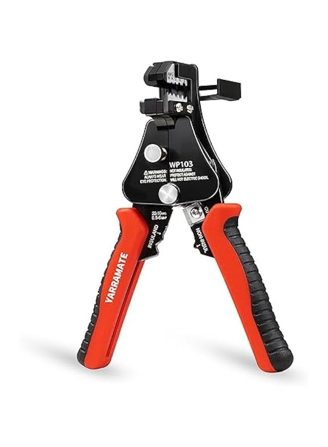 Automatic Wire Stripper/Wire Crimper/Wire Cutter, 3 in 1 Universal Electric Wire Stripper Tool for 8-18 AWG Solid and Stranded Electrical Wire |10-22 AWG Wire Crimping Tool - Image 1