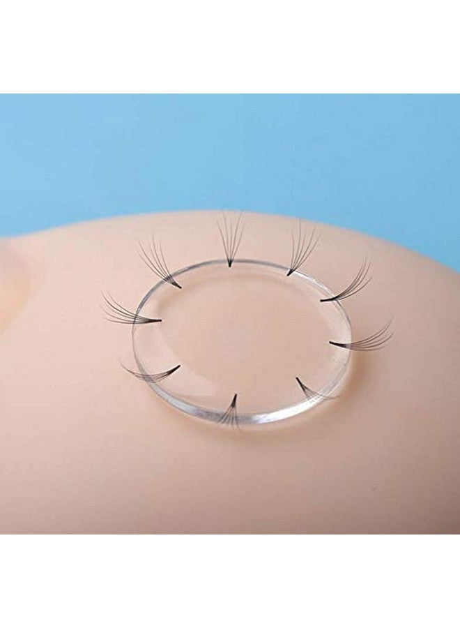 لاسوم قطعتان من بطانة الرموش الصناعية المطعمة من السيليكون وسادة زهر سريعة لوصلات الرموش أداة مكياج الرموش (قطر 3 سم) - Image 4