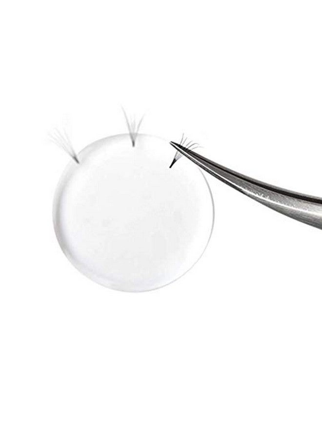 لاسوم قطعتان من بطانة الرموش الصناعية المطعمة من السيليكون وسادة زهر سريعة لوصلات الرموش أداة مكياج الرموش (قطر 3 سم) - Image 2