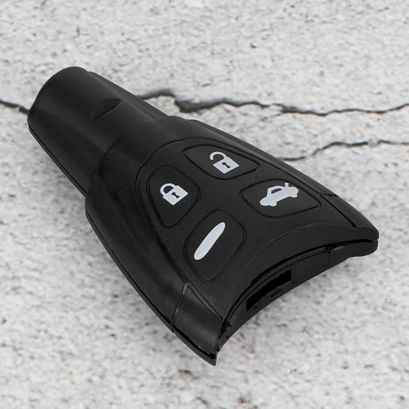 Professional Standard Car Key Shell Replacement for Saab 93 95, 4 Buttons Black Key Case, Perfect for Car Accessories - Image 1