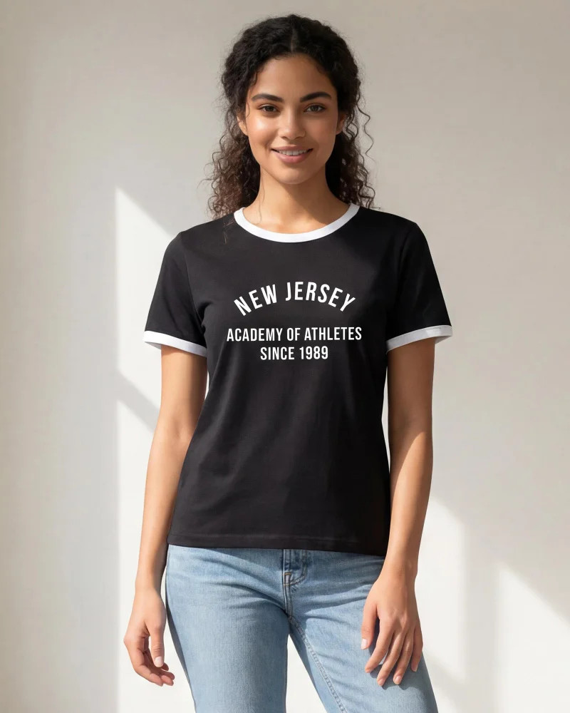 Redtag Women Black Active T-Shirt