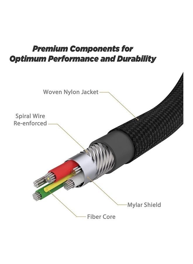 Scosche 8ft Strikeline MFi Certified Premium Charge & Sync Braided Cable Grey - Image 4