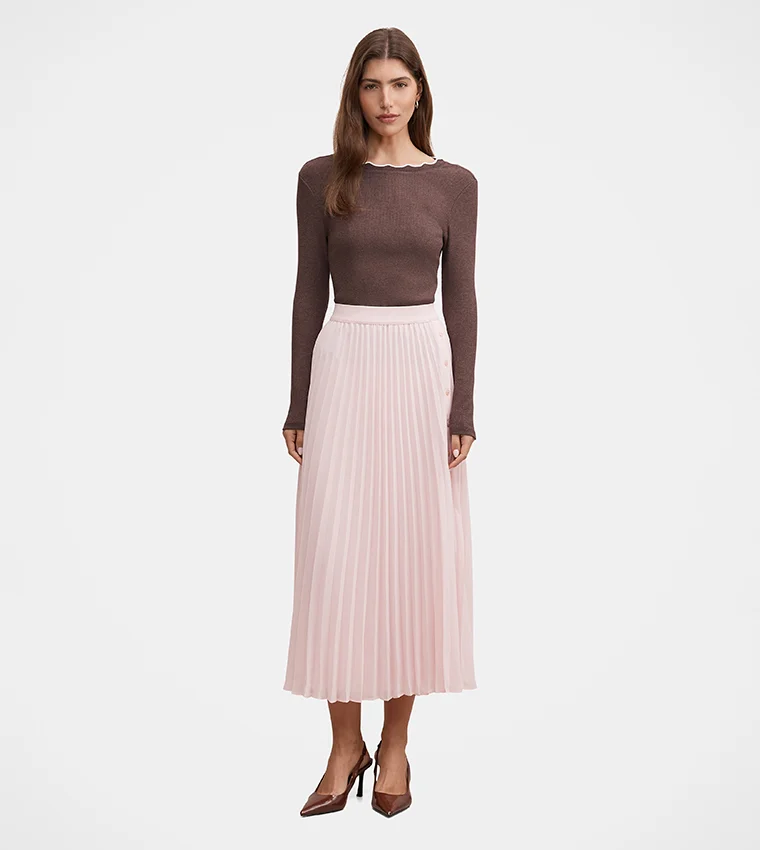 Forever New  Lyssa Pleated Maxi Skirt for Women | Best Price UAE