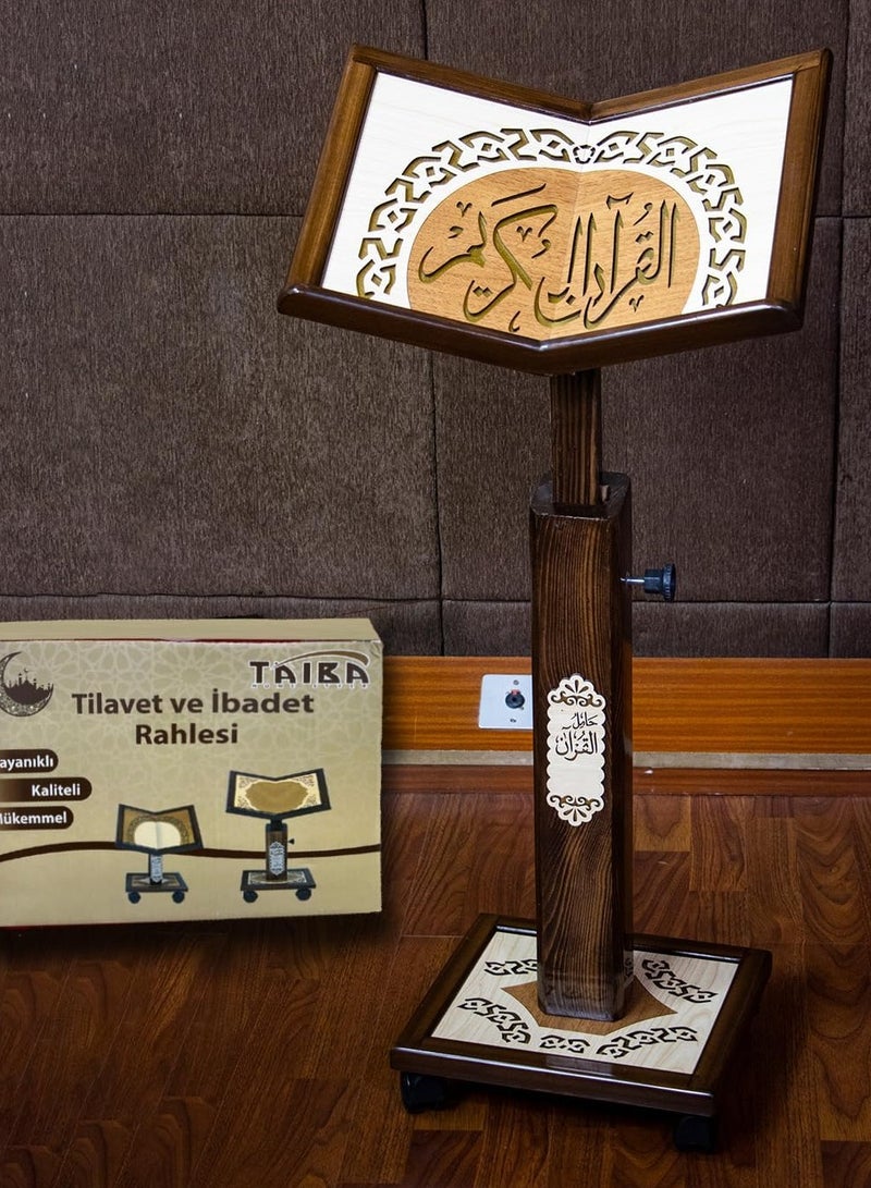 REBENUO The Holy Quran holder laser engraved .  Large SIZE model 006 - Image 1