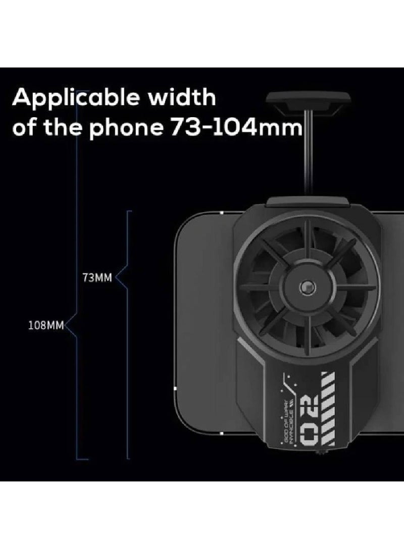 FLA2 Mobile Phone Cooler Cooling Fan Radiator With Colourful Lights,Semiconductor Mobile Phone Cooling Wired Radiator  - Image 3