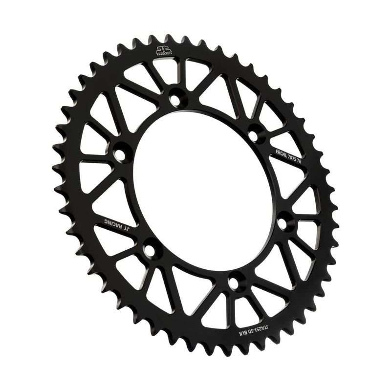 JT Sprockets JTA25150BLK 50 Tooth Black Aluminum Rear Sprocket 1