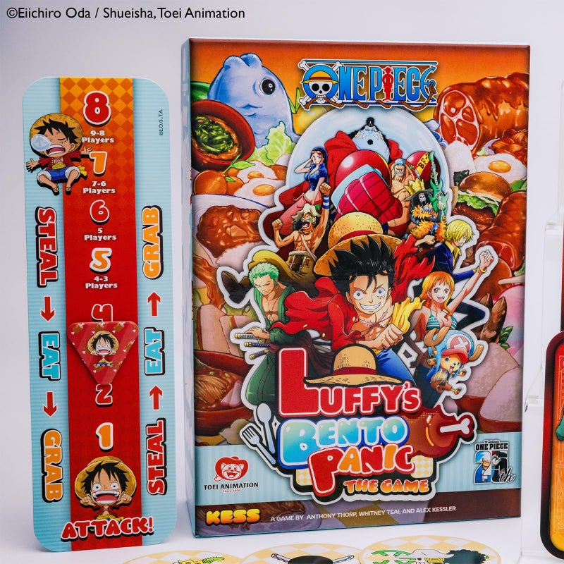 KESS One Piece: Luffyâ€™s Bento Panic Game for Players Ages 10 & Up, Playtime 30 Mins, Anime, Quick to Learn, Feasting Fun: Lunch is Served, with a Side of Panic - Image 2