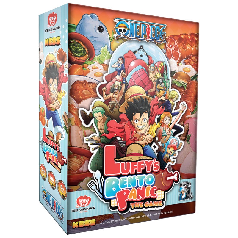 KESS One Piece: Luffyâ€™s Bento Panic Game for Players Ages 10 & Up, Playtime 30 Mins, Anime, Quick to Learn, Feasting Fun: Lunch is Served, with a Side of Panic - Image 1