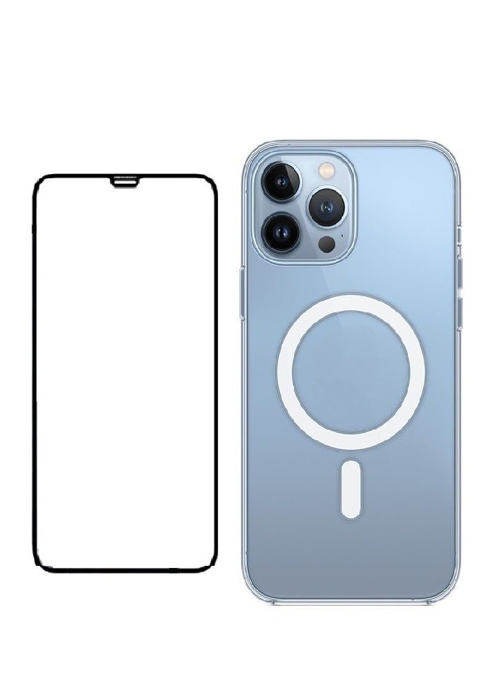 هيكسابيكس واقي شاشة ٢ × ١ مع غطاء حماية شفاف لهاتف آيفون ١٣ برو - Image 1