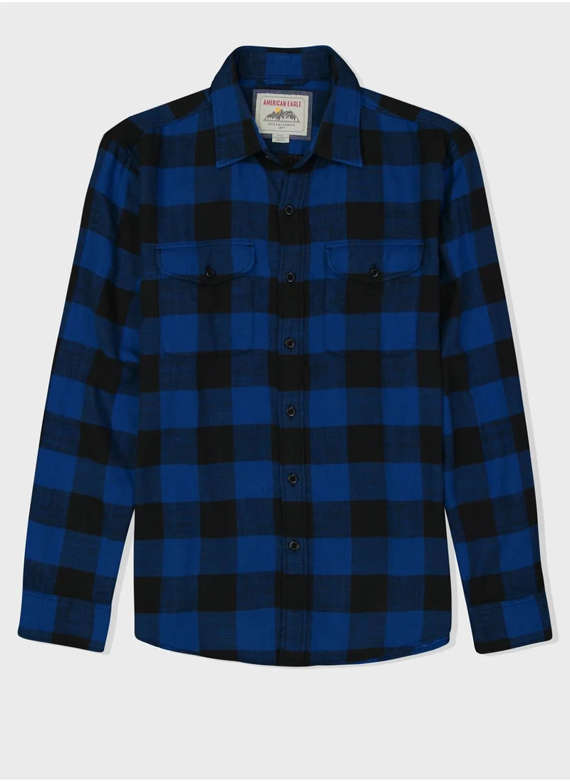 American Eagle Checked Regular Fit Shirt