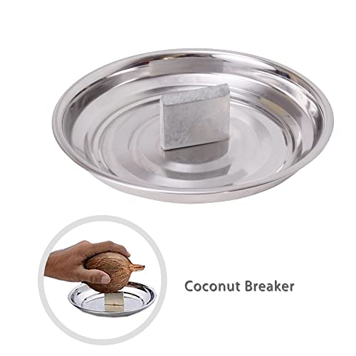 faas Stainless Steel Coconut Breaker with Coconut Scraper & Coconut Opener (Pcs of 3) - Image 3