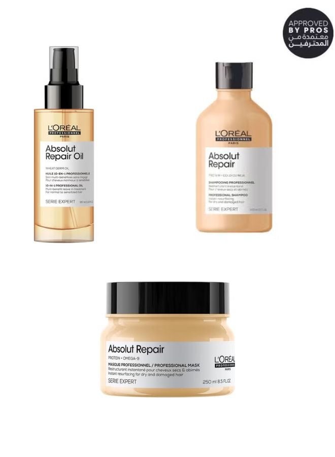 L'Oréal Professionnel Absolut Repair Trio Bundle - Image 1