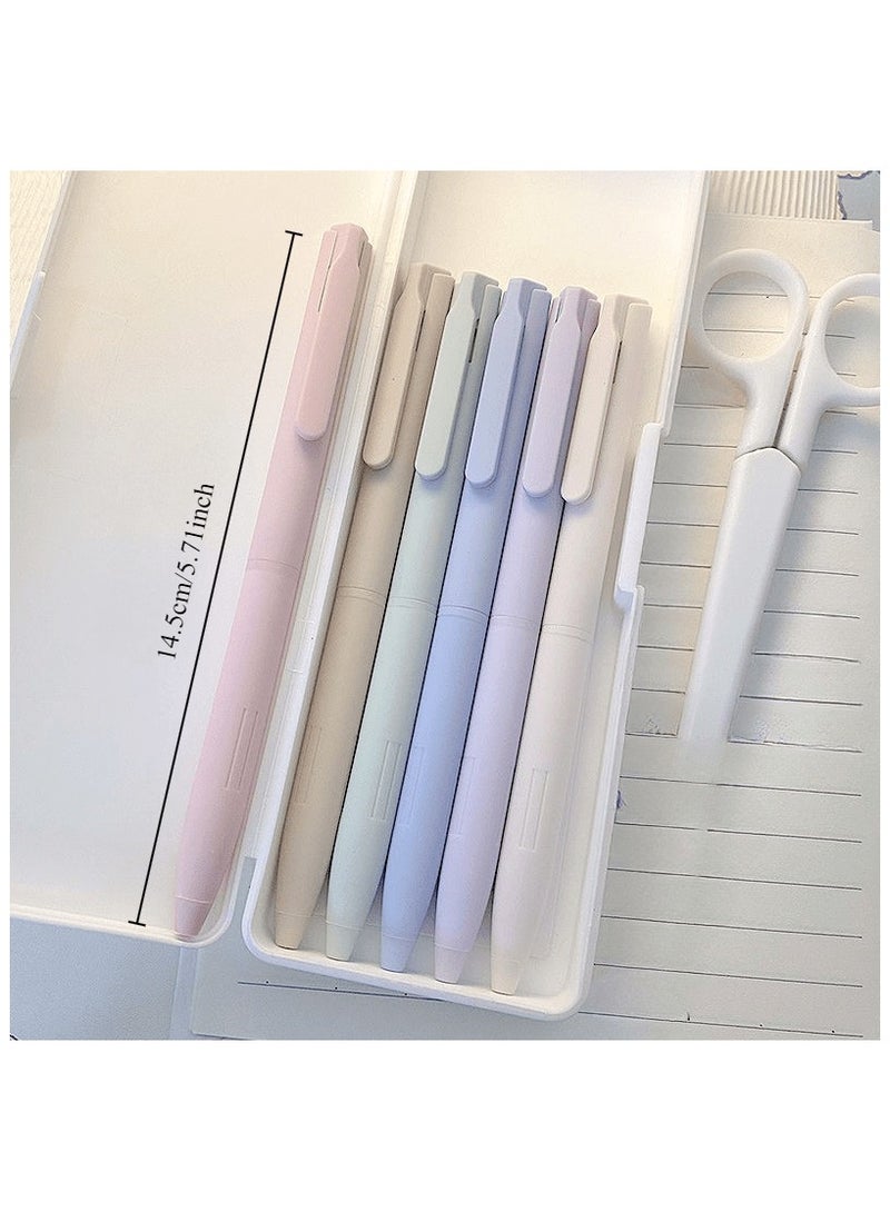 Generic Colored Gel Pens for Note Taking, 6/12pcs Pastel Gel Pens Colored Ink Quick Dry & No Smear, Retractable Cute Pen Fine Point 0.5mm for Journaling, Aesthetic Gel Ink Pen Smooth Writing Stationery  - Image 3