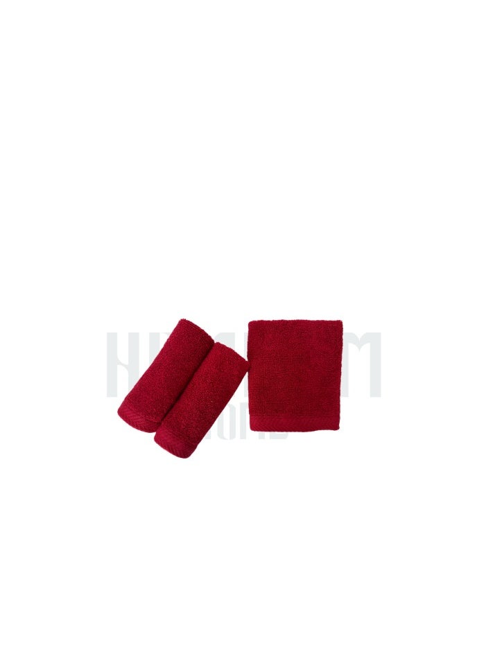 HAMMAM Hammam home 100% cotton towel 30*30 Maroon 