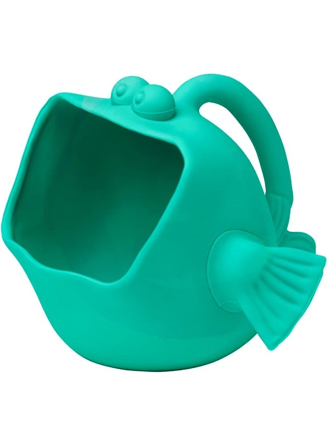 Scrunch Scoop - Teal Silicone Kids Bath and Beach Toy - Image 1