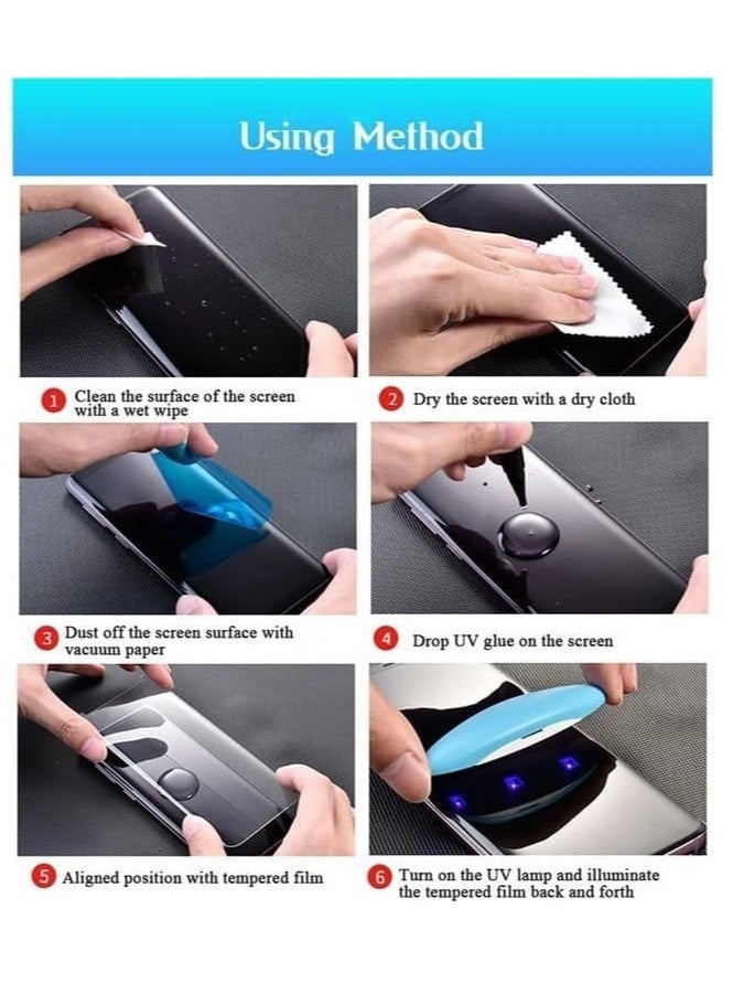 ليتو - واقي شاشة Lito Vivo V40 |V40 Pro 5G Premium UV Liquid Glue من الزجاج المقوى مع تغطية من الحافة إلى الحافة - Image 1