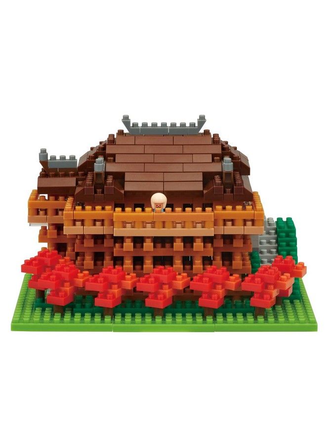 Nanoblock معبد كيوزو [المباني الشهيرة عالميًا] سلسلة معالم يجب رؤيتها مجموعة بناء - Image 3