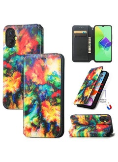 HuHa Case Cover For For Tecno Spark 9 Pro CaseNeo Colorful Magnetic Leather Phone Case(Colorful Cloud) 