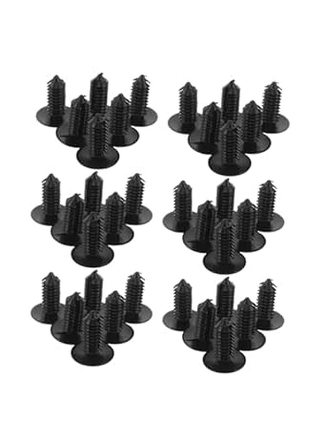 50 Pcs Black Plastic Car Roof Clips Auto Body Push Retainer Fasteners Easy Install - Image 1