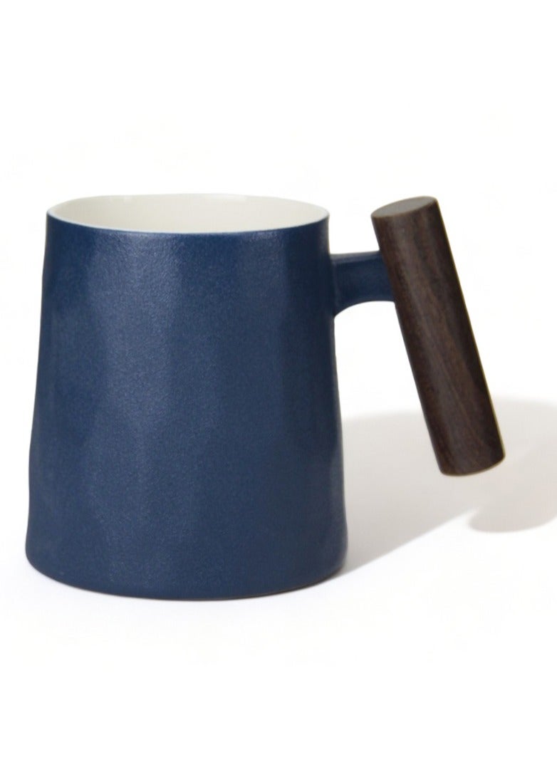 Tealand Porcelain Mug w/ Rosewood handle, dark blue - Image 4