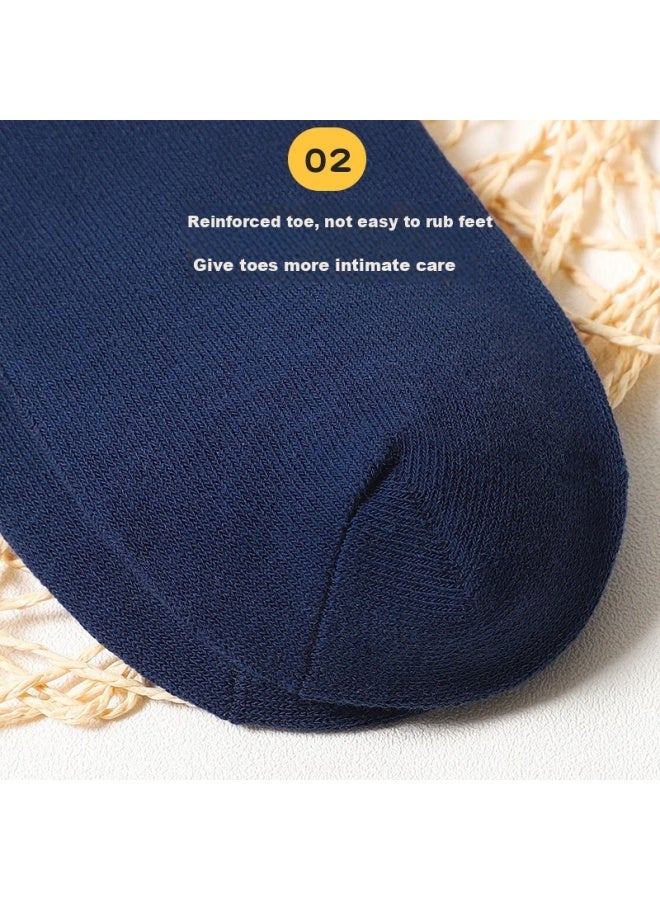 LANG SHA Langsha Children's Socks For Boys, Spring And Summer Cotton Socks, Comfortable Breathable Casual Sports Socks For Young, Middle-aged And Older Boys, Mid-calf Length - Image 4