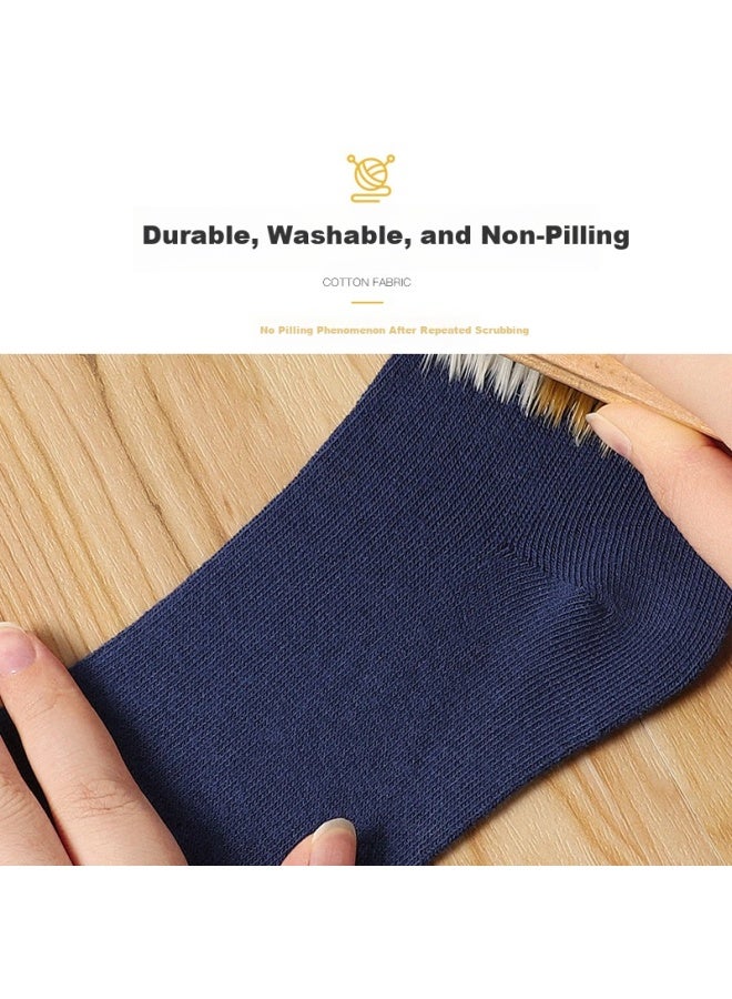 LANG SHA Langsha Children's Socks For Boys, Spring And Summer Cotton Socks, Comfortable Breathable Casual Sports Socks For Young, Middle-aged And Older Boys, Mid-calf Length - Image 2