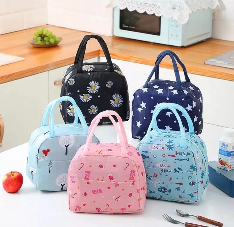 AT Ankit Traders Ankit Traders Aluminium Lining Thermal Insulated Lunch Bag Tote Lunch Bag for Work School and Office Upgraded Thermal Insulated Fashionable Lunch Bag for Office,School Picnic Travel(Pack of 1) - Image 1