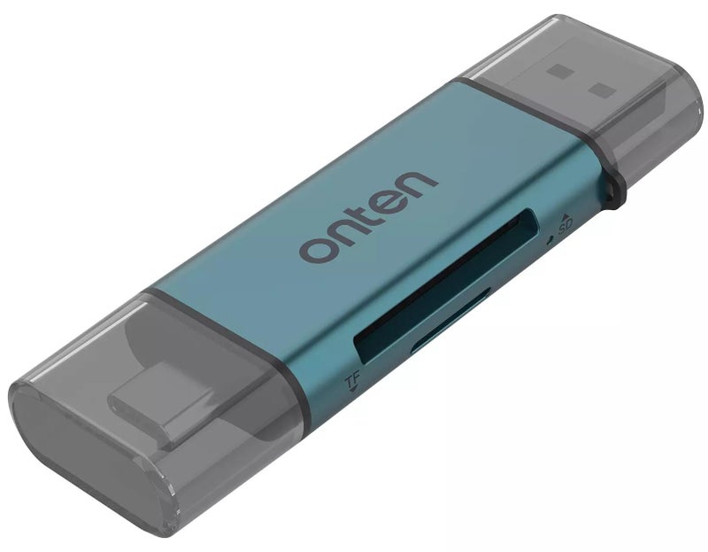 onten CR532 USB, USB C 2 in 1 SD2.0 /TF2.0 Card Reader - Image 1