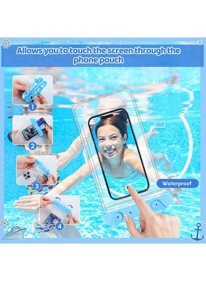 Prudiut Cruise Ship Essentials Must Haves Set, 2 Pack Lanyards For Cruise Ship Cards With Id Holder And 4 Pack Cruise Luggage Tags Holder With 2 Pack Waterproof Phone Pouch & 2 Pcs Cruise Chairs Towel Bands - Image 4