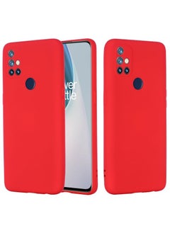 Case Cover For For OnePlus Nord N10 5G Pure Color Liquid Silicone Shockproof Full Coverage Case(Red)