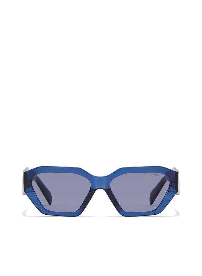 30 سندايز بلاك آوت ثيتا نظارة شمسية نسائية سداسية مع حماية من الأشعة فوق البنفسجية ٤٠٠ (أسود، رمادي) - Image 1