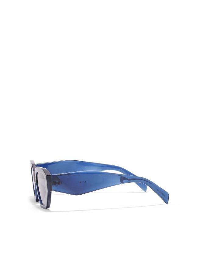 30 سندايز بلاك آوت ثيتا نظارة شمسية نسائية سداسية مع حماية من الأشعة فوق البنفسجية ٤٠٠ (أسود، رمادي) - Image 3