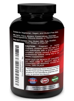 Divine Bounty Resveratrol Supplement - 1400mg Extra Strength Formula with Grape Seed Extract, Green Tea Extract, Red Wine Extract - 60 Veggie Capsules  - Image 3