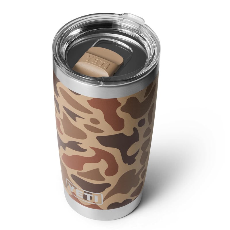 YETI Rambler 20 oz Tumbler  Stainless Steel  Vacuum Insulated with MagSlider Lid  Wetlands Camo - Image 1
