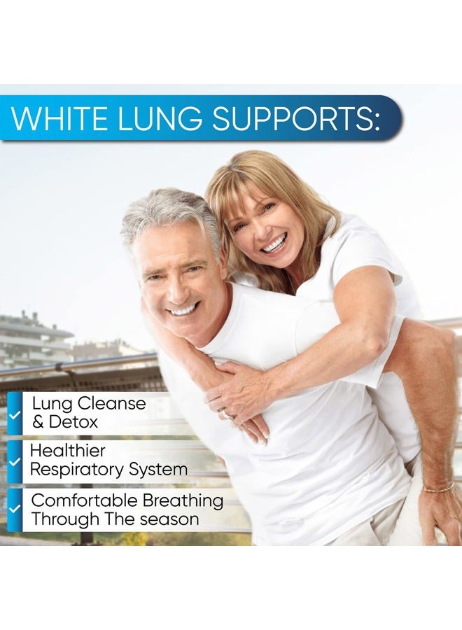NutraPro White Lung by NutraPro - Lung Cleanse And Detox.Support Lung Health. Supports Respiratory Health. 60 Capsule - Made in GMP Certified Facility. - Image 2