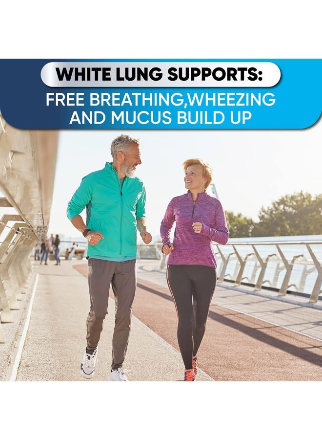 NutraPro White Lung by NutraPro - Lung Cleanse And Detox.Support Lung Health. Supports Respiratory Health. 60 Capsule - Made in GMP Certified Facility. - Image 3