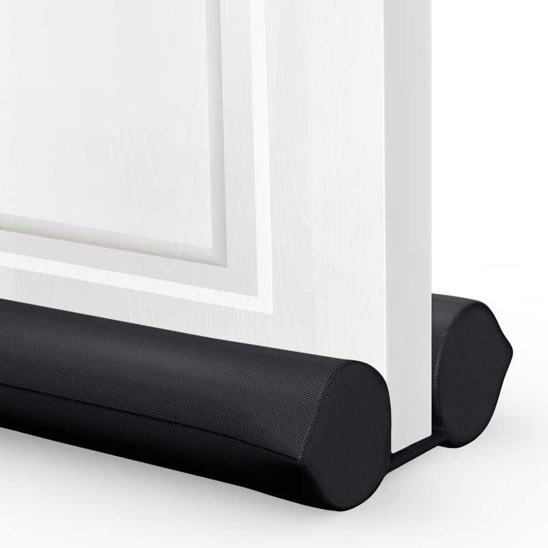 Comfyanno Under Door Draft Stopper 30-36 Inch Bottom Of Door Gap Draft Noise Blocker Adjustable Door Seal Protector Guard For Cold Air Sound Light Wind Dust Sweep - Black - Image 1