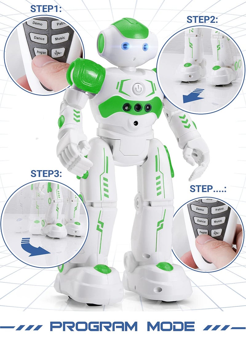 KingsDragon RC Robot Toys for Kids, Gesture & Sensing Remote Control Robot for Age 4 5 6 7 8 Year Old Boys Girls Birthday Present (Green) - Image 4