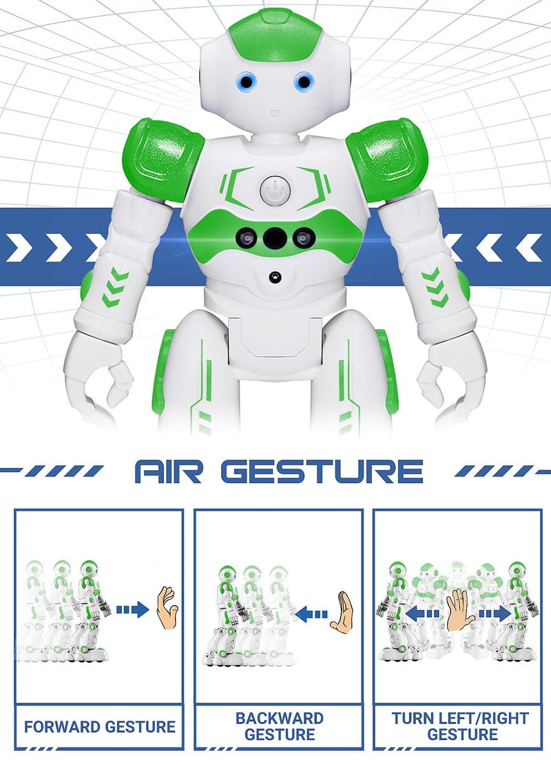 KingsDragon RC Robot Toys for Kids, Gesture & Sensing Remote Control Robot for Age 4 5 6 7 8 Year Old Boys Girls Birthday Present (Green) - Image 3