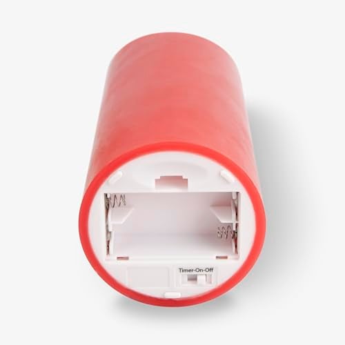 Luminara Flameless LED Battery Operated Flickering Pillar Moving Flame Candles True Red 3 x 65 - Image 3