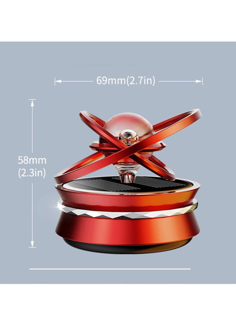 Generic - Car Aroma Diffuser, Solar Car Air Freshener, Car Aromatherapy Diffuser, Solar Rotating Car Essential Oil Diffuser, Car Air Freshener Diffuser, Natural Long-lasting Fragrance Aromatherapy - Image 1