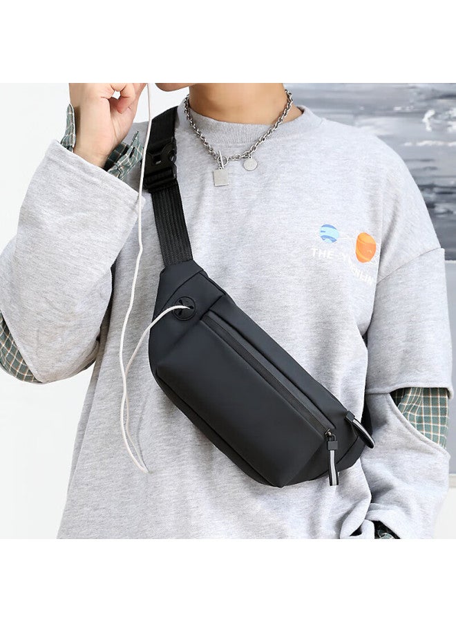 Right Away Crossbody Bag For Men, Casual Chest Bag, Waist Pack, Shoulder Bag, Men's Sports Cycling Commuter Portable Small Messenger Bag - Image 1