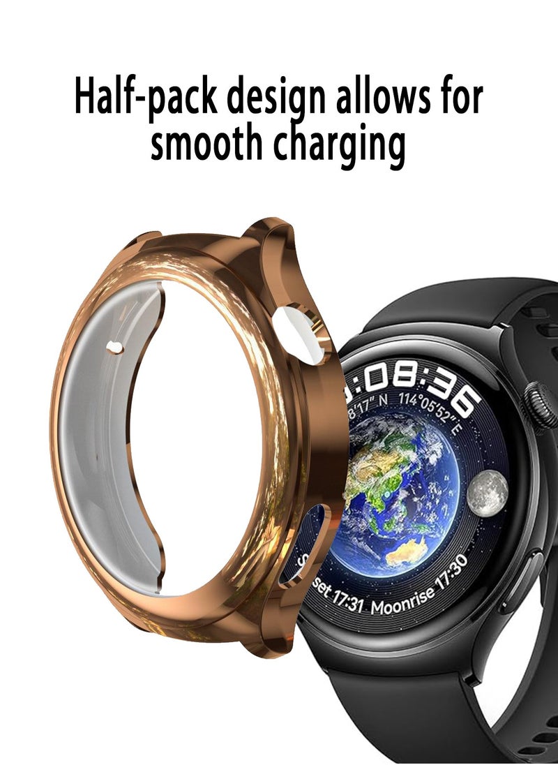 X-level - 1 Pcs Full Case Protector Compatible with Huawei Watch 4 Cover With Full TPU Case protector with TPU Screen Coverage HD Ultra-Thin Durable Shockproof Protective Cover - Image 1