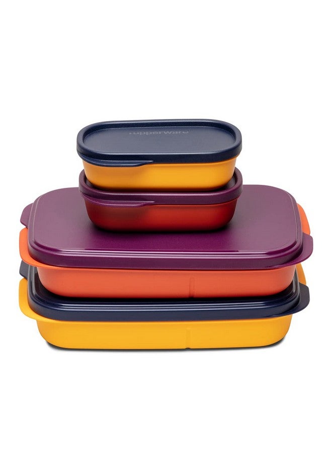 Tupperware صندوق غداء توبراوير ماي لانش محكم السائل 590 مل 2 قطعة، بلاستيك، متعدد الألوان - Image 1