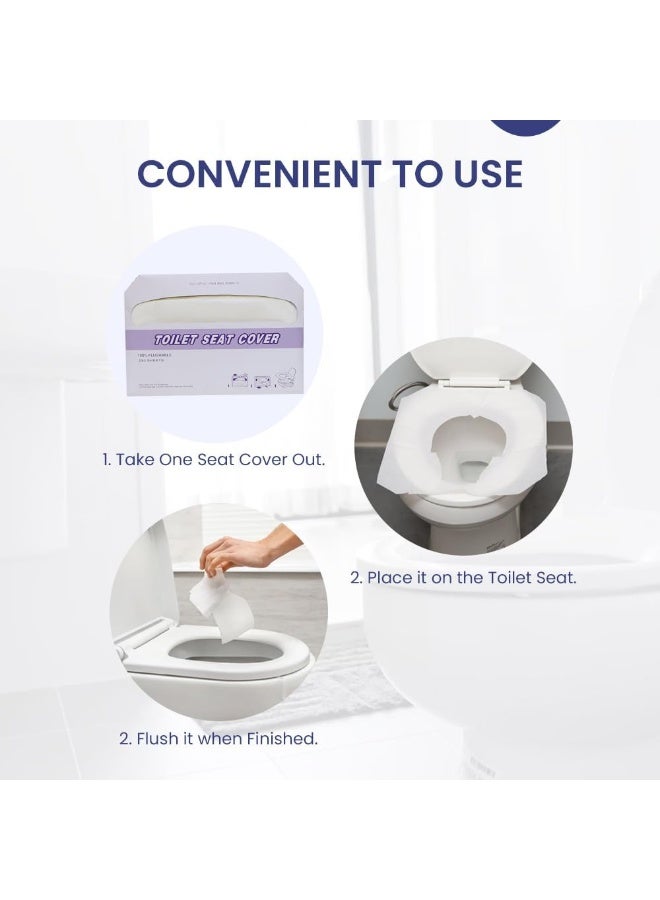 إس إن إتش باكينج SNH Packing (عبوة من 10-250 ورقة) غطاء مقعد مرحاض قابل للتصرف، غطاء ورقي للمقعد قابل للسحب للاستخدام أثناء السفر، مخصص للبالغين، تدريب الأطفال على استخدام المرحاض، الأمهات الحوامل، وملحقات السفر الأساسية للبالغين. - Image 5